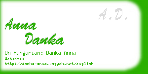 anna danka business card